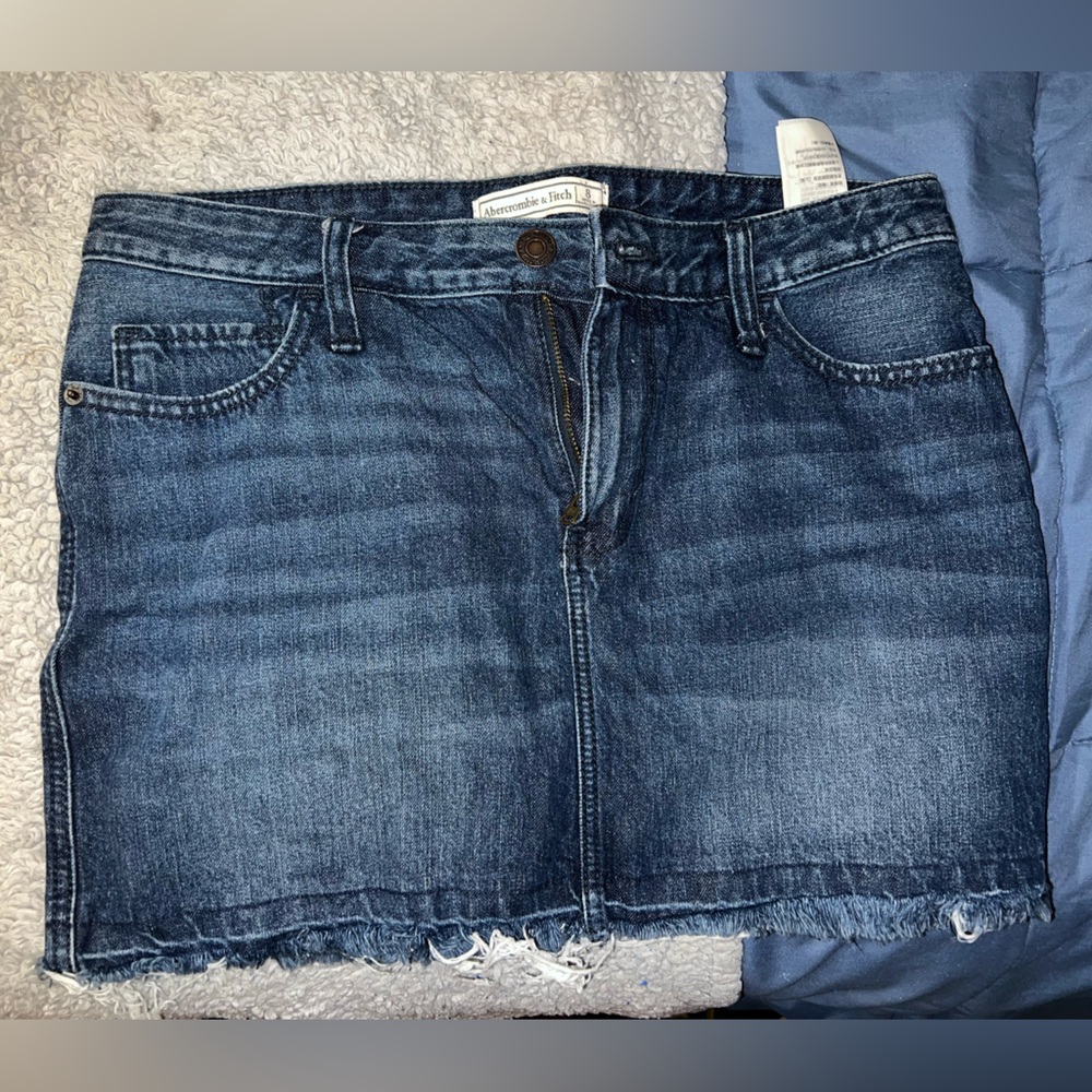 Jean mini skirt